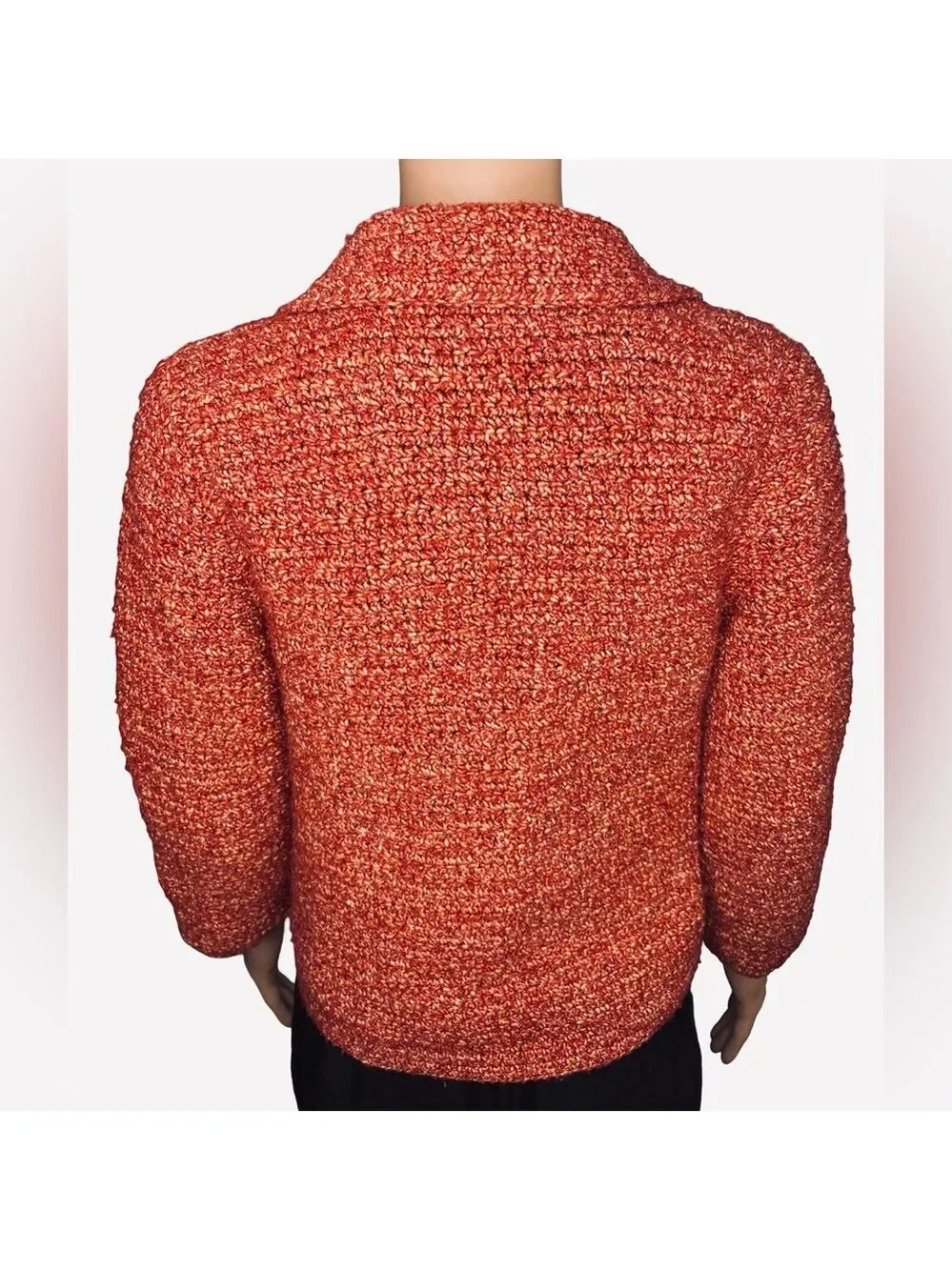 Cynthia Steffe Coral Tweed Blazer Small Knit